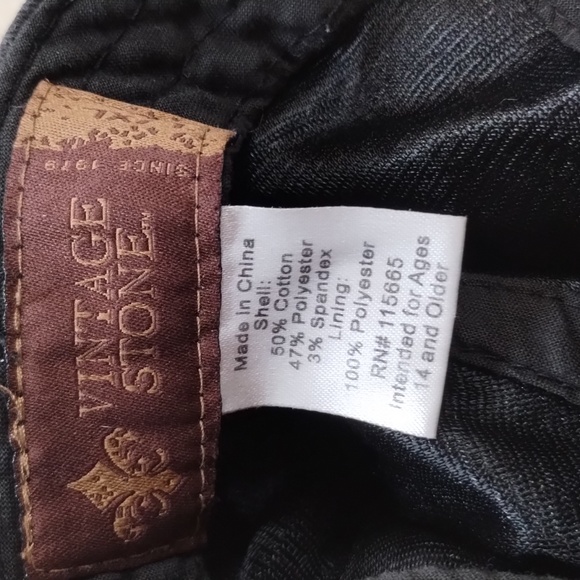 Stone washed black cap - Picture 5 of 7